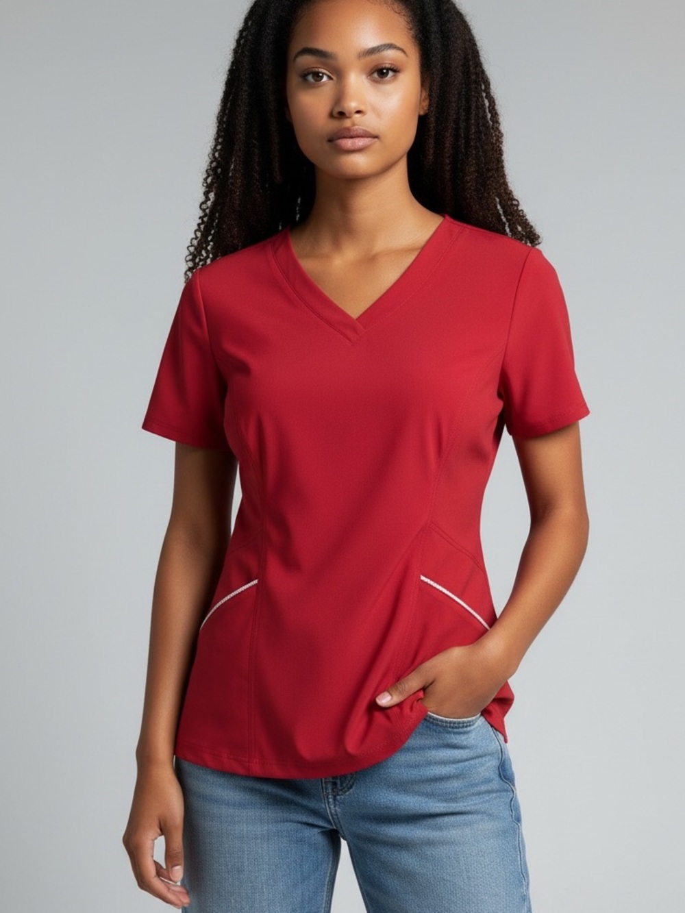 Athleta activewear‎ v-neck fitted short sleeve athletic performance top small